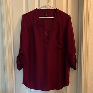 Maurices Maroon Blouse